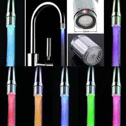 Temperature Sensor Automatic Color Changing LED Faucet RGB Water Flow Power Plastic Tap Household Kitchen Bathroom Accessories
