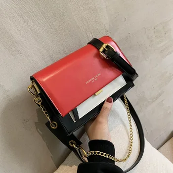 

New Korean Version of the Contrast Shoulder Bag Wild Popular Shoulder Bag