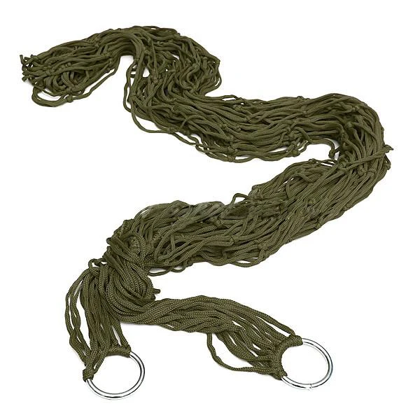 

COFA Deep Green Nylon Hammock Hanging Mesh Sleeping Bed Swing Outdoor
