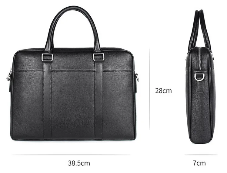 Мужские деловые портфели, сумка-мессенджер, винтажная сумка из натуральной кожи на плечо, кожаная сумка для ноутбука, черная сумка Maletines Hombre Cuero
