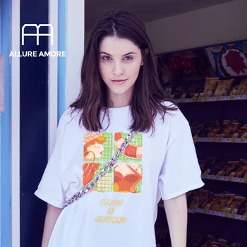

Allure Amore Women's T-shirt New spring 2020 Designer original patterns Pool Party Theme Summer fashion Cotton comfort