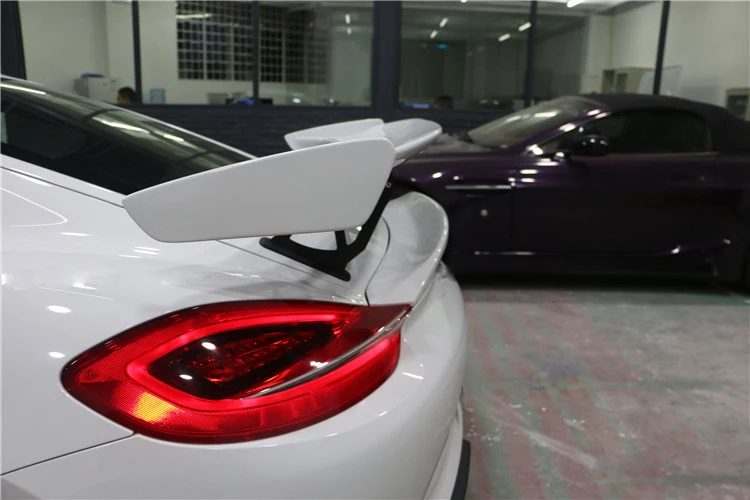 ABS черный праймер автомобиля заднее крыло багажник спойлер для 13-18 Porsche Cayman 997 998 981 911 Boxster 718 GT4 2013
