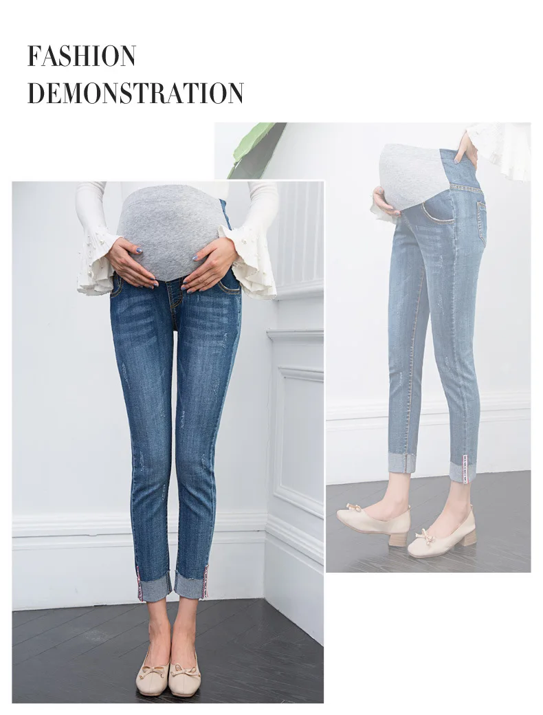 Обтягивающие джинсы для беременных; брюки для беременных; повседневная одежда с высокой талией; эластичные джинсы для беременных; брюки; одежда