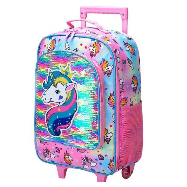 Kids Suitcase Rolling Luggage With Wheels For Girls Unicorn Kids Suitcase Rolling Luggage With Wheels For Girls Unicorn