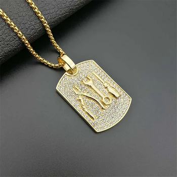 

Gothic Pliers Wrench Screwdriver Tool Pendant Necklace Hip Hop Jewelry for Men and Women Gift Stainless Steel Chain Necklaces