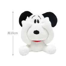 

10cm New Product Lovely Snoopy Doll White Plush Cute Toy Dog Backpack Pendant Ornaments Souvenir Gift For Children Girlfriend