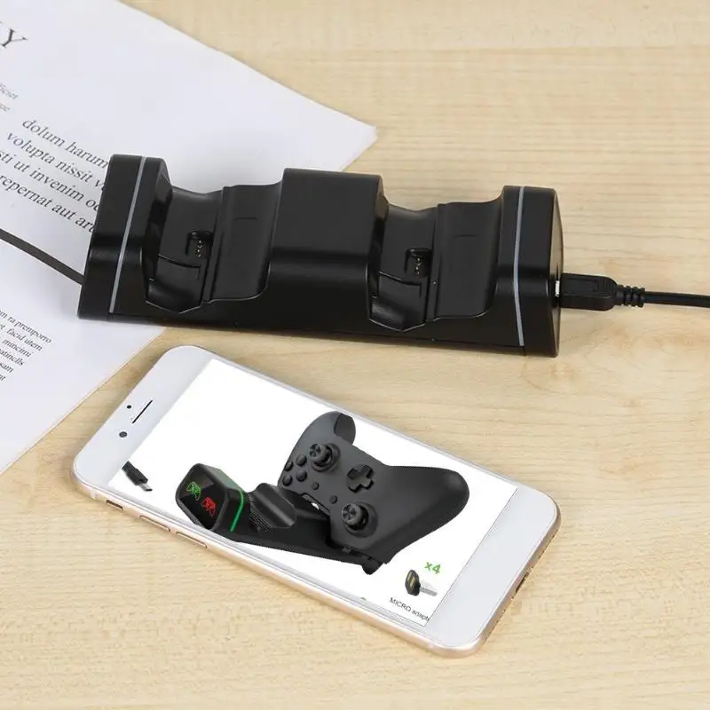 Контроллер зарядное устройство зарядная станция с двумя USB Подставка для Xbox One X S геймпад компактный и портативный удобный