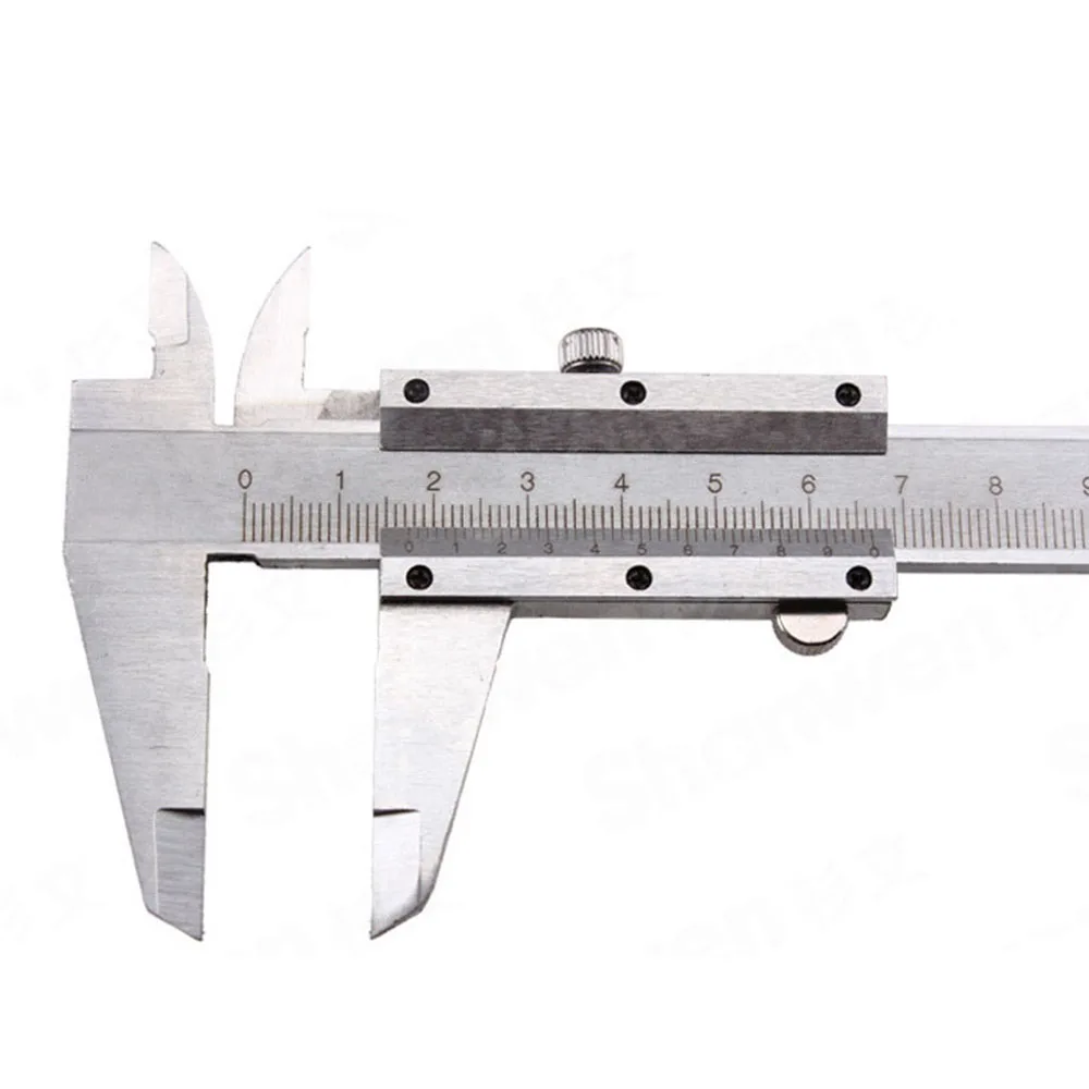 Нержавеющая сталь 0-150 мм Микрометр Vernier линейка Paquimetro штангенциркуль масляный Стандартный суппорт метрический
