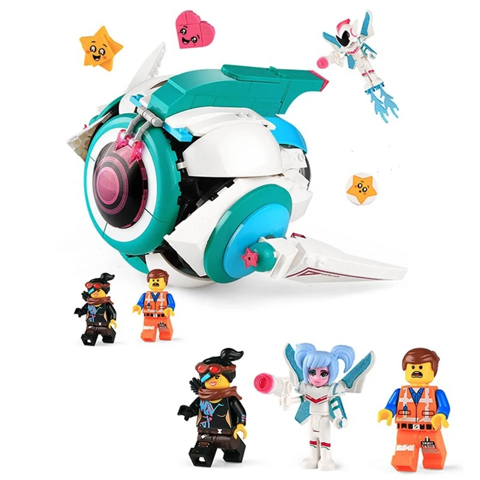 

45009 legoinglys Movie 2 Series Sweet Mayhem's Systar Starship Building Blocks Bricks Toys