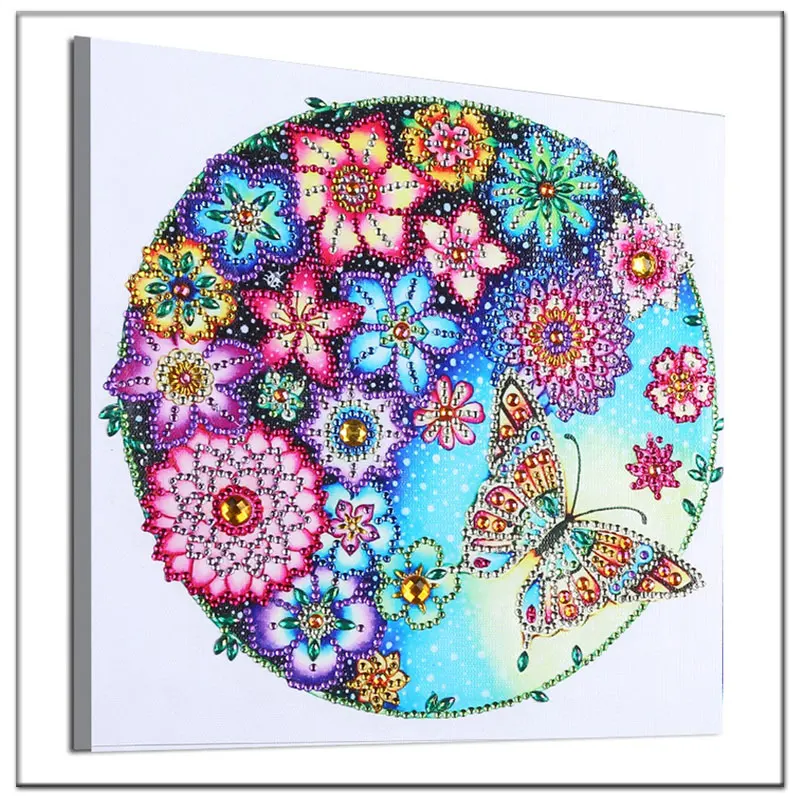 Flowers Butterfly 5D DIY Embroidery Cross Stitch Diamond Painting Mosaic Craft Flowers Butterfly 5D DIY Embroidery Cross Stitch Diamond Painting Mosaic Craft