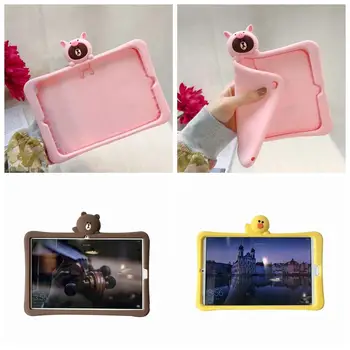 

Soft Silicone Stand Cute case For Huawei MediaPad T5 10 AGS2-W09 AGS2-L09 AGS2-L03 AGS2-W19 10.1'' Kids cover Funda+Pen + Film