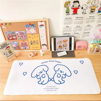 

Cartoon Bureau Pad Grote Muismat Gamer Waterdicht Pu Lederen Bureau Mat Computer Toetsenbord Kawaii Tafel Decoratie Cover