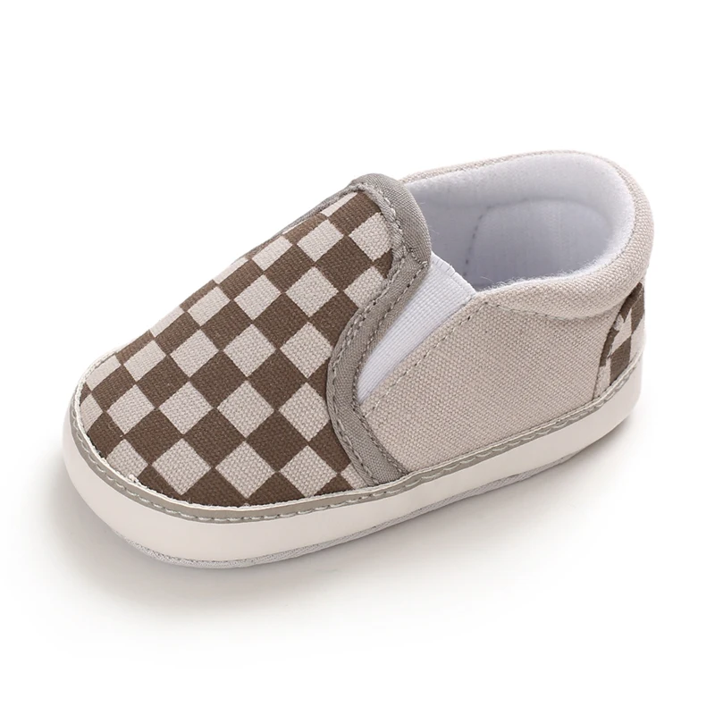 Детская кроватка детская обувь loafersCasual парусиновая обувь; Мокасины, пропускающие воздух; большие размеры на возраст от 0 до 6 месяцев, мягкий, для новорожденных дно SHL076 - Цвет: SHL076-gray