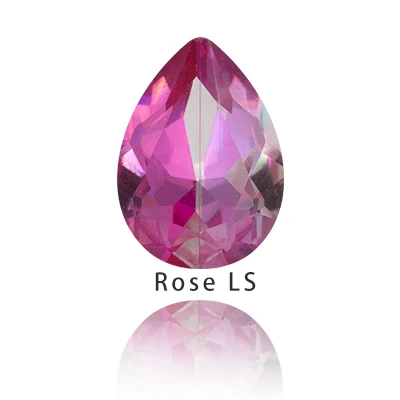 Сияющий цвет LS Crystal AB Drop Point back K9 стеклянные стразы для рукоделия камни одежда ювелирные изделия из бисера украшения - Цвет: Rose LS
