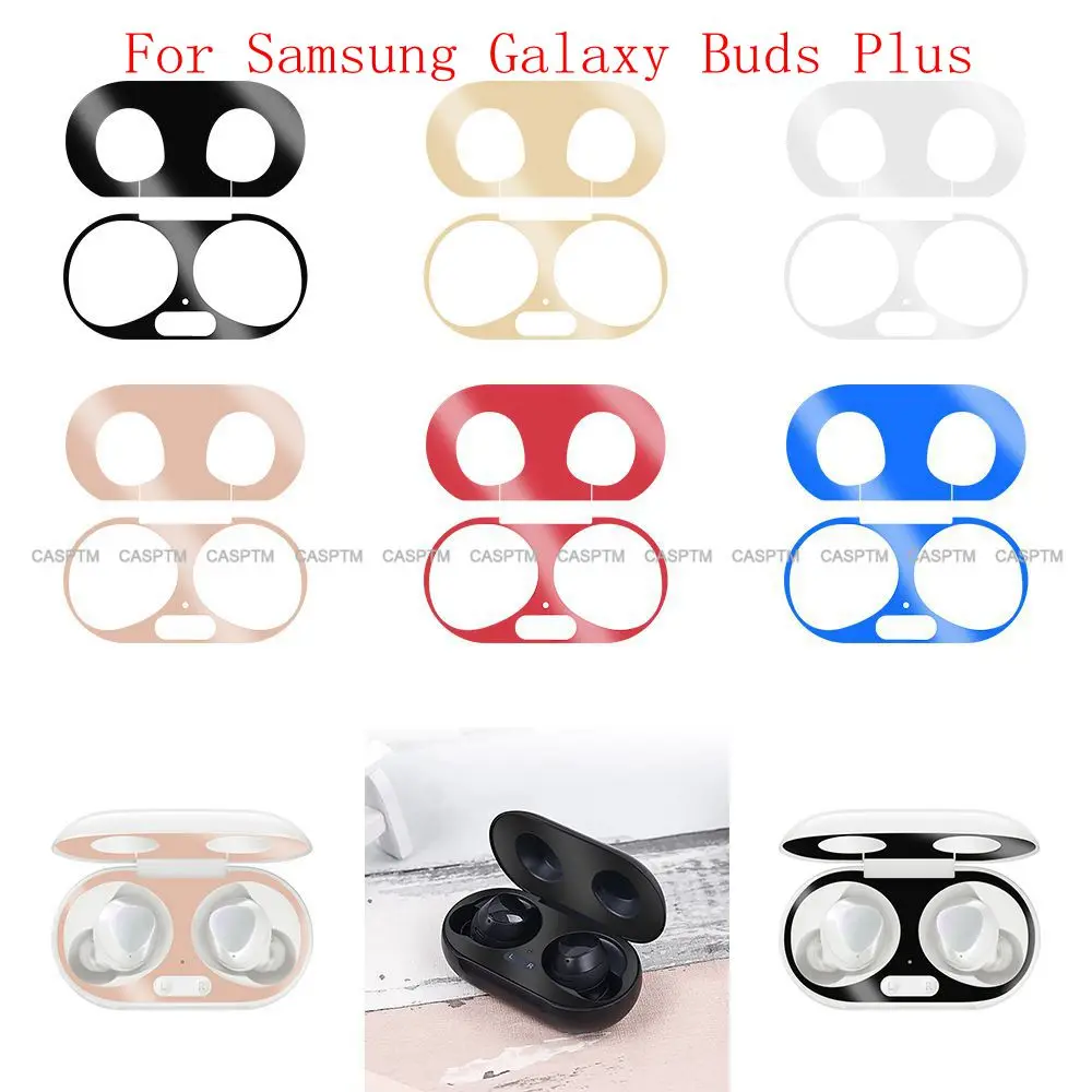 Пылезащитная цветная металлическая наклейка для samsung Buds чехол наушников