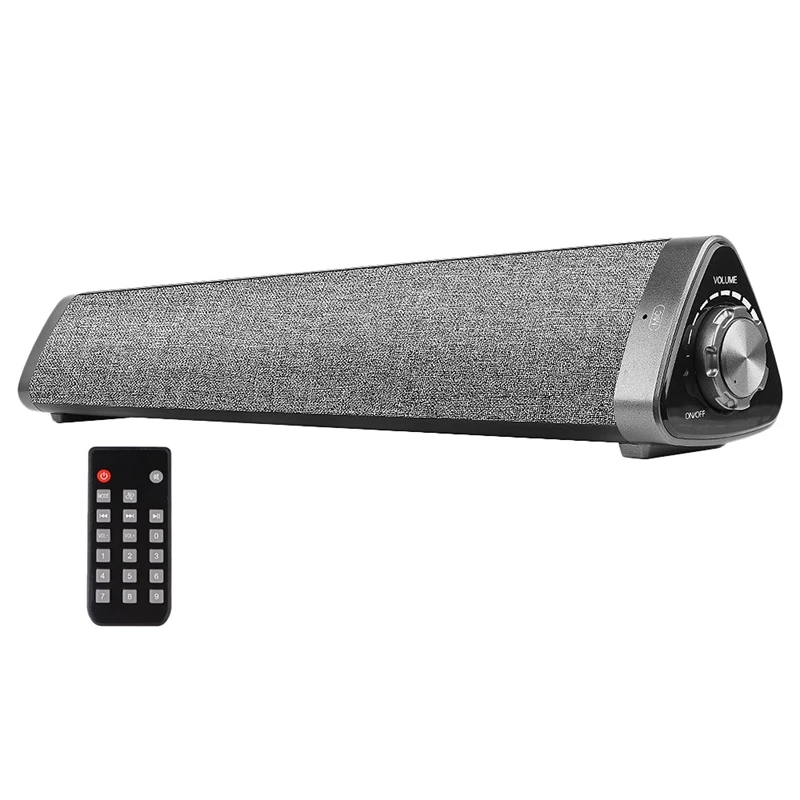 

FFYY-Bluetooth Computer Speaker Wired / Wireless Mini Bar Speaker, Built-In Microphone, USB Computer Speaker with Remote Control