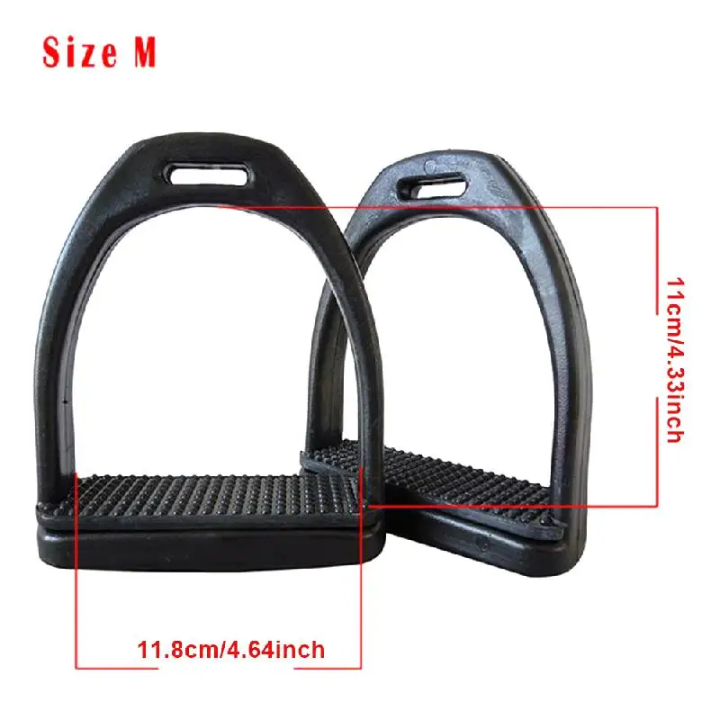 2PCS Children Adults Durable Horse Riding Stirrups 2 Sizes For Horse Rider Lightweight Wide Track Anti Slip Horse Stirrup