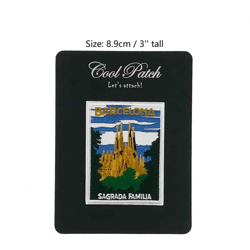 

Sagrada Familia Barcelona Spain Embroidered Iron On Patch Backpack Deco Travel Souvenirs