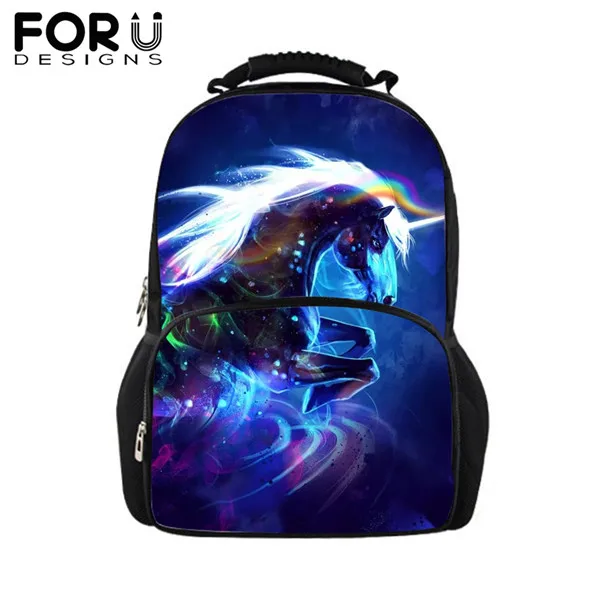 FORUDESIGNS/Школьный рюкзак с 3d принтом для студентов, Модный Большой Вместительный школьный ранец для мужчин или женщин, повседневный ранец - Цвет: CDGX1518A
