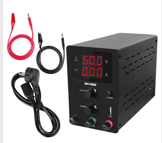 AC110V USB DC источник питания лабораторный 30 в 10A Регулируемый 60 в 5A импульсный источник питания стабилизатор скамья источник