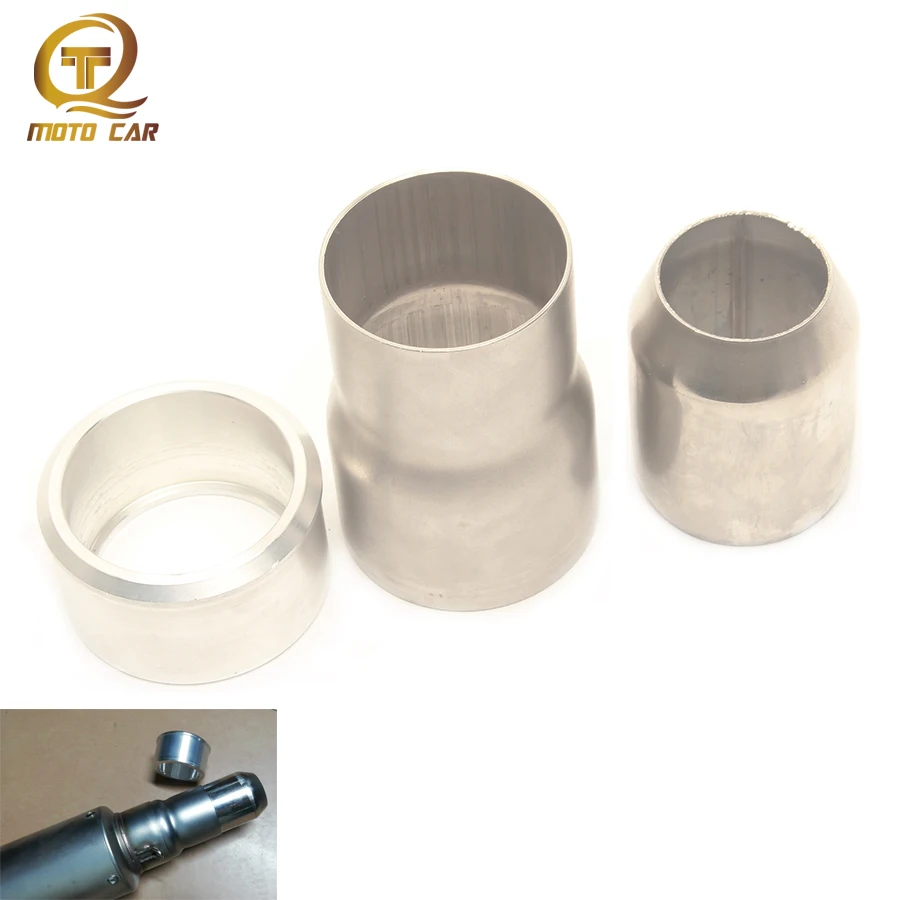 

1pc Motorcycle Exhaust Muffler 61MM 51MM Connector Exhaust Link Pipe Aluminium Pipe for SC Project Akrapovic MIVV Scooter R6 KTM