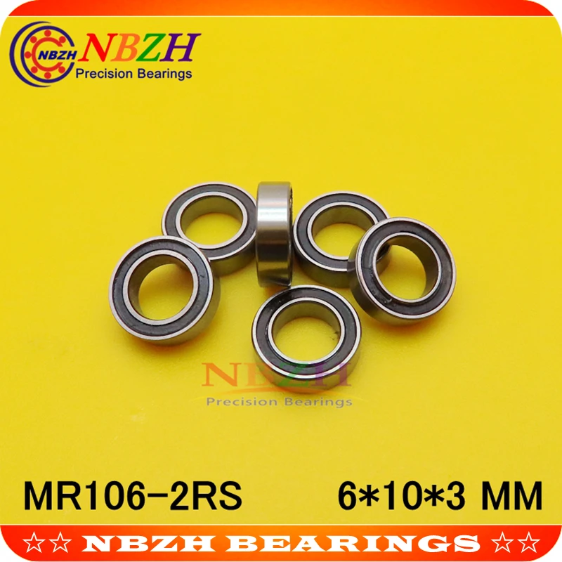 MR106 MR106ZZ 676ZZ 676RS MR106RS MR106-2RS SMR106ZZ SMR106-2RS 676 676-2RS 676Z ZZ RS RZ 2RZ шариковые подшипники с глубоким желобом 6*10*3 мм