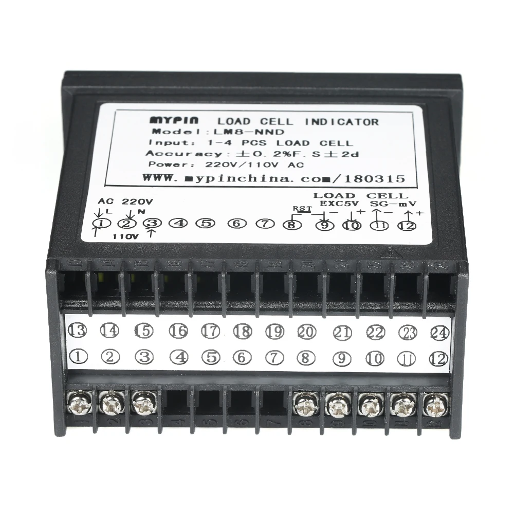 

New Digital LED Display Weighing Meter Load-cells Indicator 1~4 Load Cells Signals Input