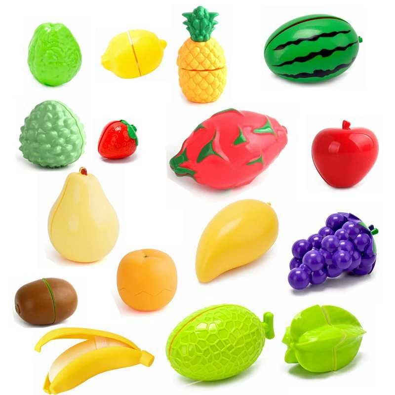 Детские кухонные игрушки Миниатюрные пищевые фрукты овощи пластиковые фрукты ролевые игры игрушки кухонные пищевой реквизит Детские Кухонные Игрушки для девочек