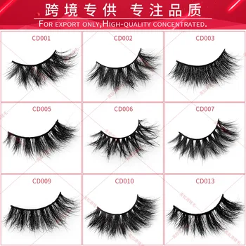 

3D Mink False Eyelashes European and American Hot Selling Eyelashes Eyelashes Online Popular Cross-Border Exclusive