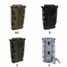 Molle тактический одиночный винтовочный Пистолет подсумок Регулируемый Прочный Открытый верх подсумок Walkie Talkie наружный карман для винтовки