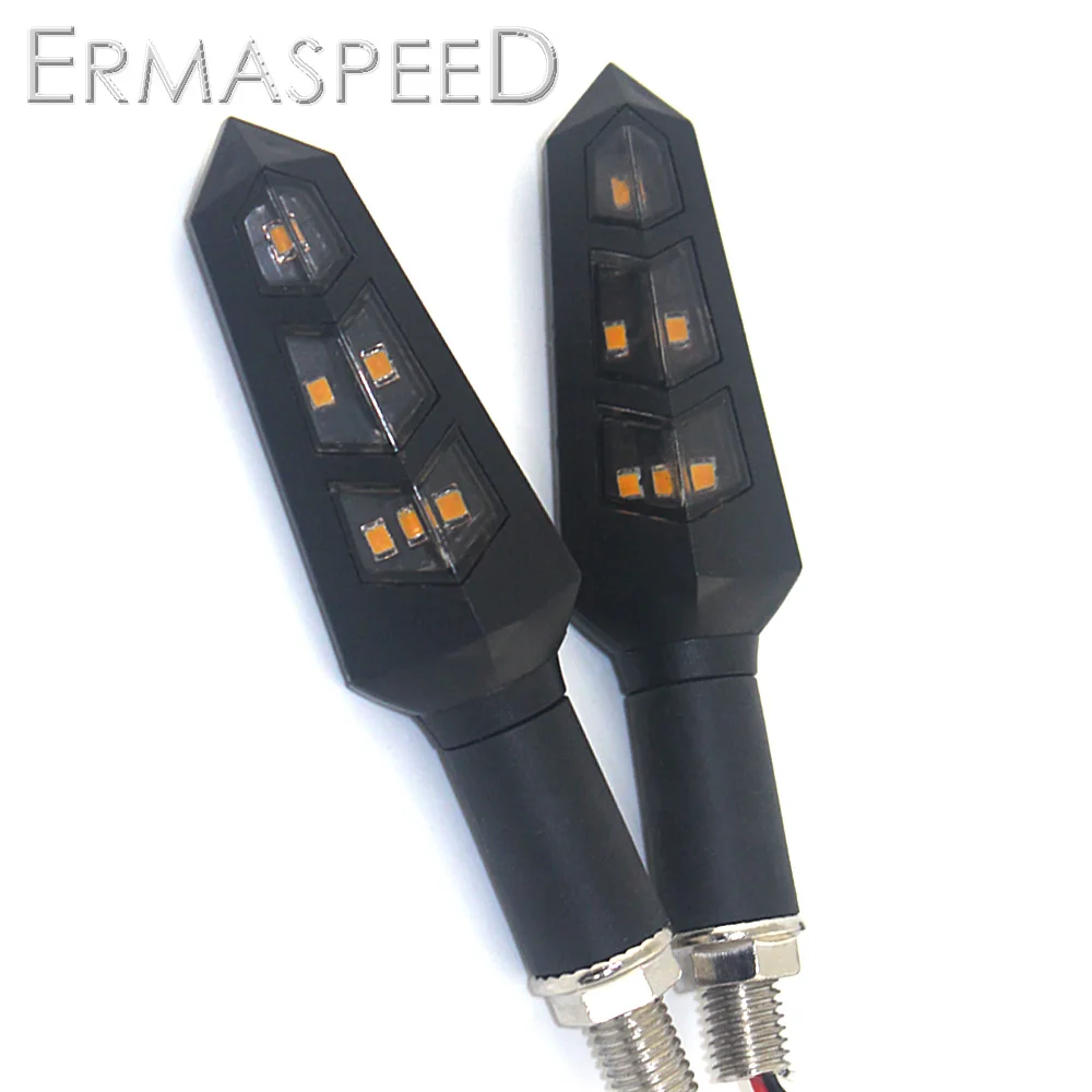 Пара мотоциклетных поворотников LED Кафе Racer аксессуары мигалка Индикатор
