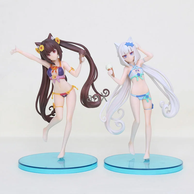 

16cm Game Neko Para figure toy NekoPara Vol.1 Soleil Opened Swimsuit Ver. PVC Action Figure Model Toys