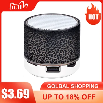 

NEW Wireless Speaker Bluetooth Colorful Light Crack Soundbar Audio Mobile Phone Mini Subwoofer Support TF Card U Disk AUX Player