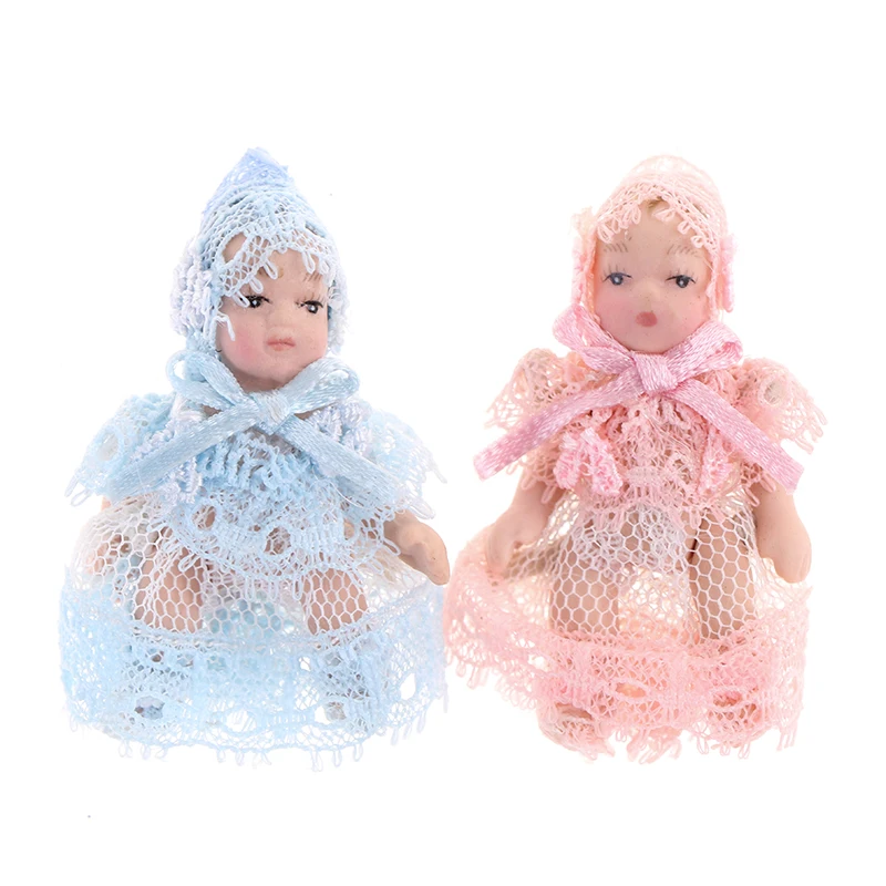 1PC 1:12 Dollhouse Miniature Cute Baby Doll People Model Body Joints Moveable For Decoaration | Игрушки и хобби