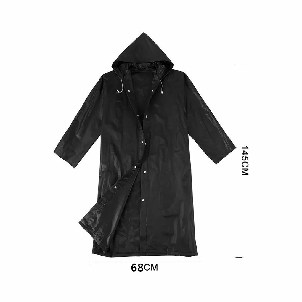 Raincoat Poncho 1PC Adults EVA Unisex Thickened Waterproof Raincoat Women Men 145*68CM