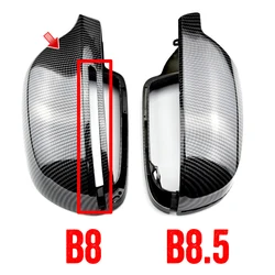 Sleek Signal Light Protection Rearview Mirror Cover (Carbon Look - B8)