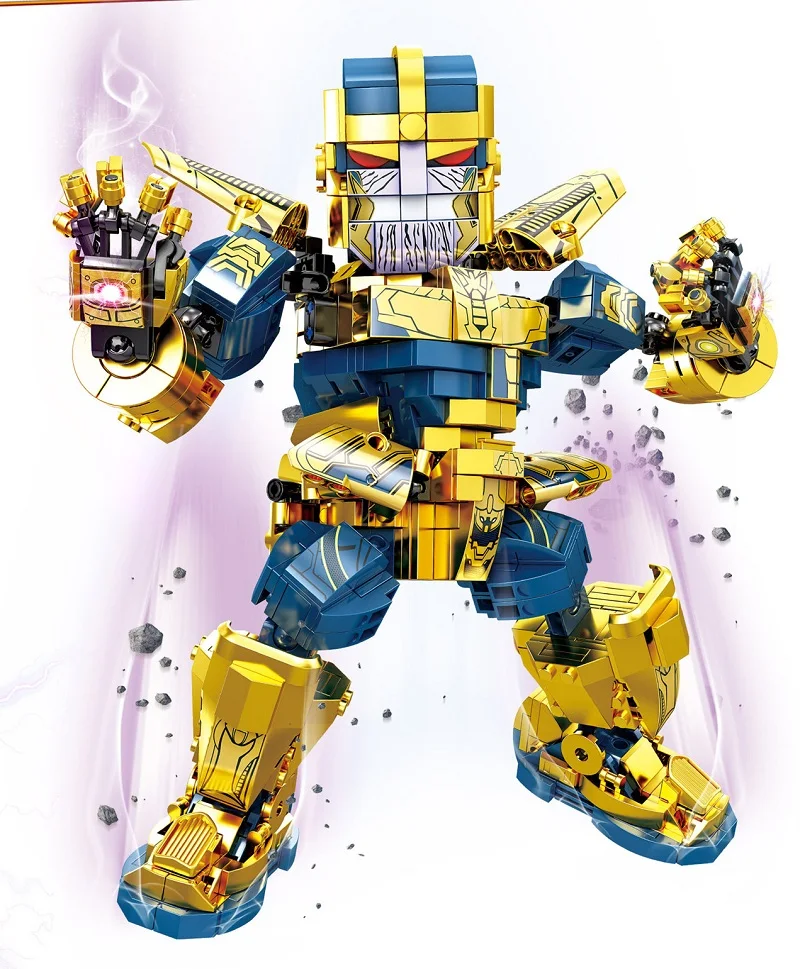 

Thanos armor Infinity Gauntlet The Avengers Super Hero Technic Model Building Blocks Bricks Kids DIY Gifts Toys 1319