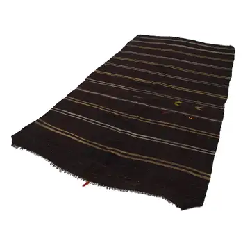 

171x310 Cm Brown Handmade Vintage Turkish Rug Runner Rug-6x10 Ft