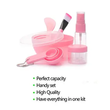 

Korean Version Of The Diy Mask Bowl Face-To-Face Set Plastic Portable Beauty Tool Nine-Piece Set