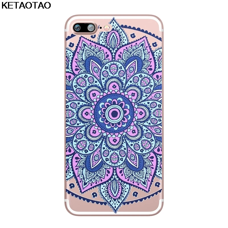 KETAOTAO Love Cherry Blossoms Rose Flowers чехол для телефона s для iPhone 4S 5C 5S 6S 7 8 Plus X Чехол кристально чистый мягкий TPU чехол s - Цвет: Зеленый