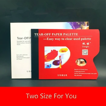 

A4/8K Disposable Tear-off Album For Drawing Paint Palette Paper Pad For Gouache Acrylic Oil Painting Watercolor Art Supplies
