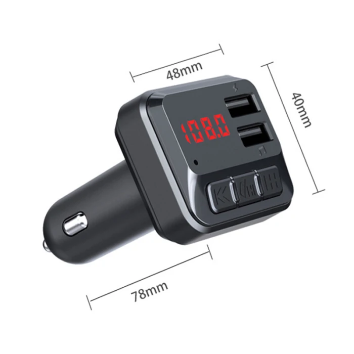 Двойной USB Bluetooth автомобильный телефон зарядное устройство MP3 музыкальный плеер приемник комплект с светодиодный дисплей JHP-лучший