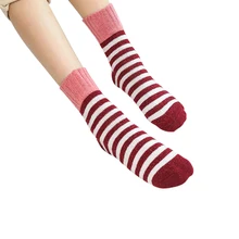 5 пар, эластичные, мягкие, утолщенные, средней длины, повседневные аксессуары, модные, Осень-зима, женские носки, дышащие, теплые, Ретро стиль, хлопок, смесь