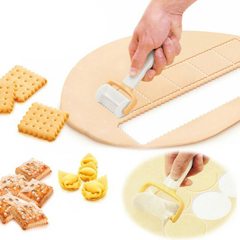 1 шт. катающиеся формочки для печенья Круглый/квадратный резак роликовые ломтики