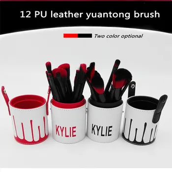 

5PCS2017 new 12 PU cortical drum make-up brush, beauty tool