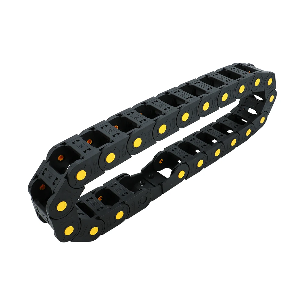 Plastic Cable Chain Cable Carrier 1pcs 1 meter nylon cable drag chain CNC router multiple models inner height 25/30