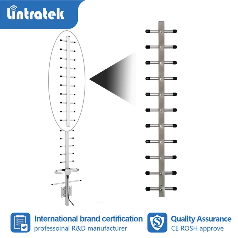 20dBi 2G 3G 4G 야기 외부 안테나 824-2700mhz 셀룰러 증폭기 신호 증폭기 리피터 GSM UMTS LTE 야외 안테나