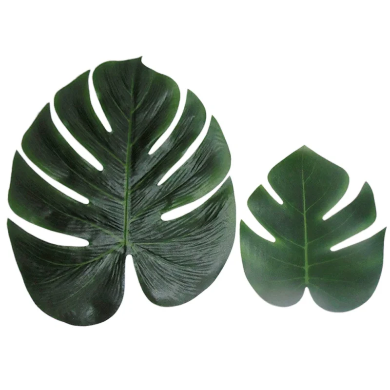 12PCS Simulation Turtle Back Leaf Artificial Plant Silk Cloth Tape False Leaf Home Decoration Craft simulation turtle back leaf