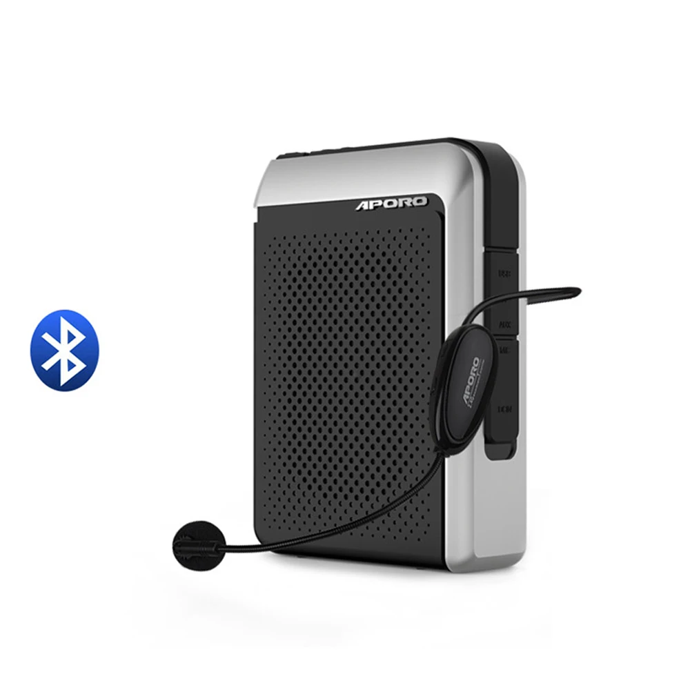 Портативный беспроводной усилитель голоса 30 Вт Bluetooth 5 0 проводной/2 4 ГГц для школы