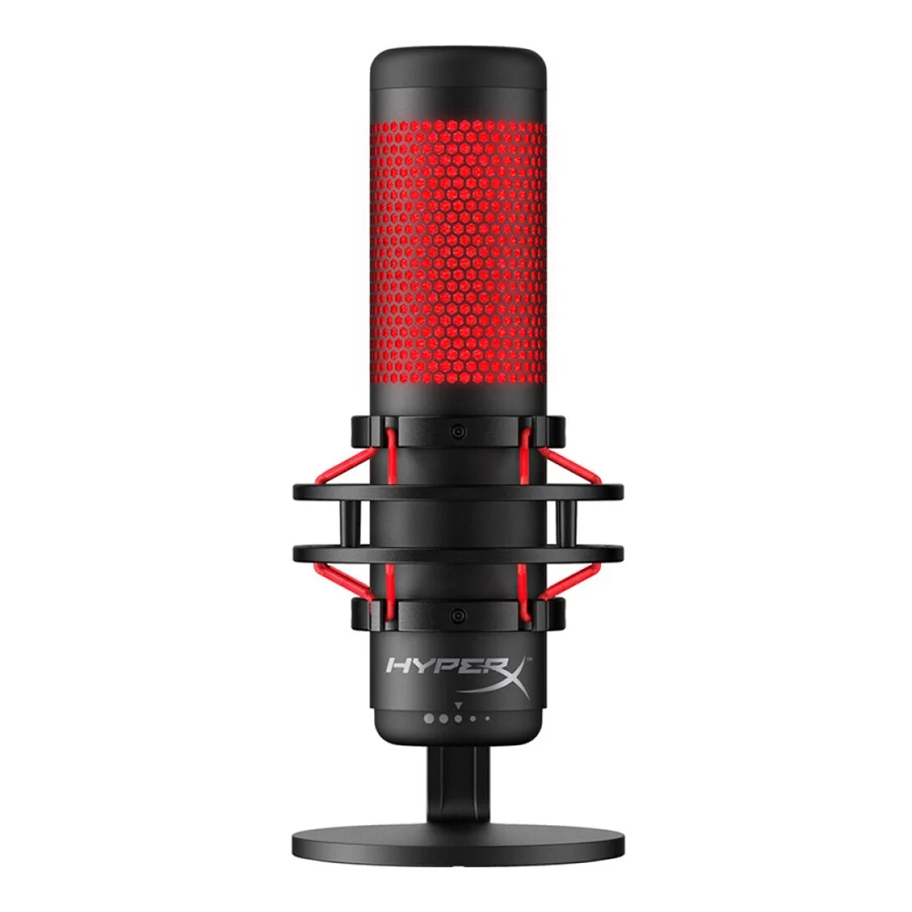 

Kingston HyperX Gaming Microphone QuadCast USB Condenser Pop Filte Gain Checkpoint for PC, PS4 and Mac-Network